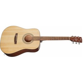 Resim Cort Earth60op Akustik Gitar, Open Pore, Masif Ladin Kapak, Arka 