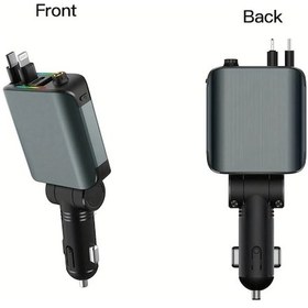 Resim Cordial 66w Yıldızlı Gece Gri 4ü 1 Arada Usb C Hızlı Şarj Aleti İphone Uyumlu Android Araç Şarj Cihazı 