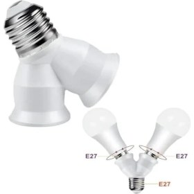 Resim River ‎monte Lua E27 Duy Çoğaltıcı (Tek Duydan Çift E27 Lamba Bağlantısı) 