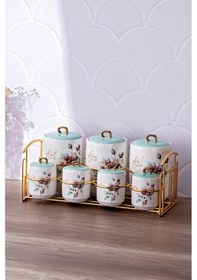 Resim Emsan Soft Love 7'li Standlı Baharat Takımı Çok Renkli 