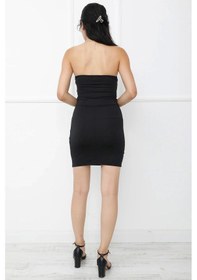 Resim Saklımoda Straplez Dekolte Elbi Se Siyah - 313.898 Çok Renkli 