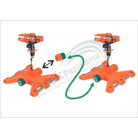 Resim 2 Adet Metal Sehpalı Bahçe-çim Sulama Fısk. Sprink lüx Rek.sayım 