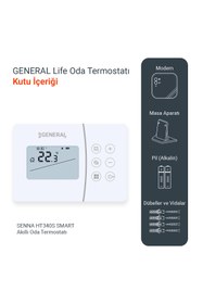 Resim GENERAL Life SENNA HT-340S SMART DIJITAL ODA TERMOSTATI 
