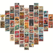 Resim 50 adet Vintage Araba ve Endüstriyel Estetik Duvar Kolaj Kiti - 10.16x15.24 cm Retro Poster Baskıları - Detaylı Otomotiv, Garaj ve Servis Temaları ile - Klasik Oda Dekoru için Mükemmel, Sanat Severler ve Ev Geliştirme Aşıkları için İdeal Hediye, Nostaljik Ev Vurgusu|Retro Estetik|Dayanıklı Posterler, Araba Dekoru 