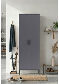 Resim Harmony Ayakkabılık 65x190x37 Cm Antrasit Modern Tasarım 