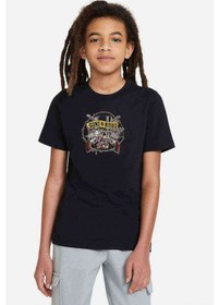 Resim Guns N Roses Metal Baskılı Unisex Çocuk Siyah T-Shirt (528300822) 