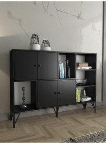 Resim Wood'n Love Rüzgar 140 Cm Metal Ayaklı Konsol - Siyah / Siyah 