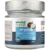 Resim EKOLOJİ MARKET Organik Hindistan Cevizi Yağı 180g 