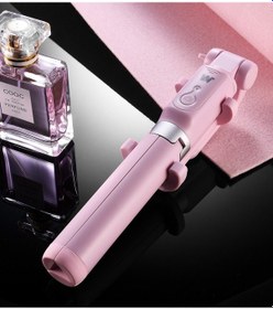 Resim Lemestar Bluetoothlu Telefon Çekim Aleti: Dikey-yatay Çekim, Tripod 2-in-1, Hafif Ve Taşınabilir, Canlı Yayın İçin Pembe 