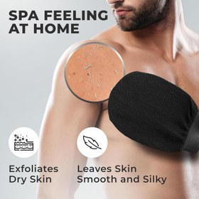 Resim Türk Kessa Eldivenleri Vücut Peeling Eldivenleri - Derin Temizlik için Ergonomik Tasarım, Hassas Bej için Nazik, Vücut Peeling Aksesuarı, Rahat Tutma, Dayanıklı Kumaş 