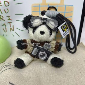 Resim Silver1 Iyi Şanslar Bebek Sevimli Karikatür Peluş Bebek Çanta Kolye Kız Öğrenci Bebek Asılı Anahtar (Yurt Dışından) 