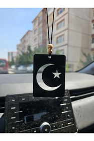 Resim hebmeyy Ay yıldız Türk bayrağı araç dikiz ayna süsü oto aksesuar araba süsü 