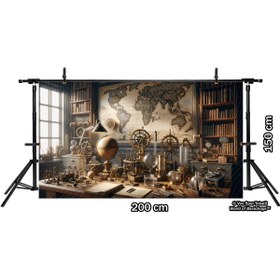 Resim Venspor Deniz Macerası: Dalgalar ve Yelkenli Tekne Temalı Arkaplan - 200x150cm Fon Duvar Örtüsü 