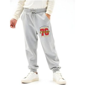 Resim Panios Kids Original 76 Baskılı Erkek Çocuk Jogger Eşofman Altı Gri 
