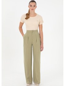 Resim U.s. Polo Assn. Kadın Açık Haki Pantolon Kanvas-chino 50290906-vr183 Açık Haki 