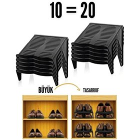 Resim eco port 10 LU Ayakkabı Rampası Yer Tasarruf Organizeri Mehle-Twin 