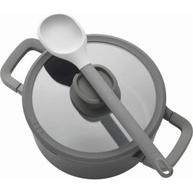 Resim Delixa Berghoff Leo Stone Yapışmaz Kapaklı Alüminyum Döküm Güveç 20 cm 