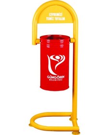 Resim Şengülerticaret Fkn Baston Tipi Seyyar Dış Mekan Bahçe Çöp Kovası Diğer 