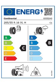 Resim Continental 205/55R16 91H AllSeasonContact 2 Oto 4 Mevsim Lastiği (Üretim Yılı: 2025) 