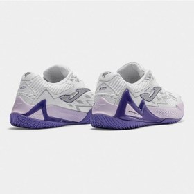 Resim Joma Topls2602om Open Lady Toprak Kort Tenis & Padel Kadın Ayakkabısı - Beyaz/mor 