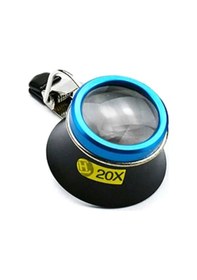 Resim 20x Gözlük Büyüteç Klipsli Göz Büyüteç Taşınabilir Mercek Zanaat Operatörü Saatçi Onarım Aracı Dayanıklı Kullanımı Kolay 