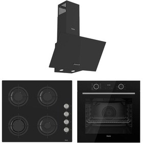 Resim Ferre Mila Fryart XE63CS - CS205 - D086 Siyah Ankastre Set 