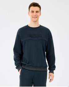 Resim Skechers M Crewneck Sweatshirt Erkek Siyah Sweatshirt S2520229-3817 Siyah 