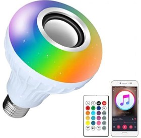 Resim Pileli Store Bluetooth Hoparlör Akıllı LED Ampul Lamba (4887) 