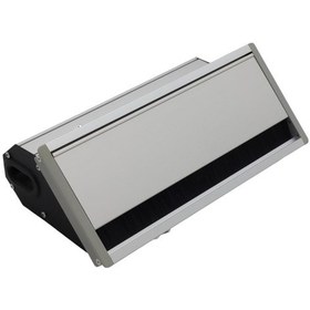 Resim Metallıne Fırçalı Kapaklı Priz Bürotik Met-x-11-p 