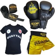 Resim Aksaspor Leon Blade Boks Eldiveni, Muay Thai Şortu, Tişört Ve Bandaj Seti (240125980) 