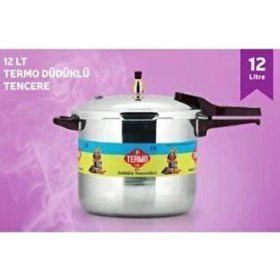Resim TERMO Alüminyum Düdüklü Tencere 12 Lt Alüminyum Materyal ile Güçlü Tasarım 