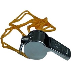 Resim Düdük Metal Sporcu Düdüğü Yüksek Desibel Deprem Düdüğü Altın - Kırmızı 