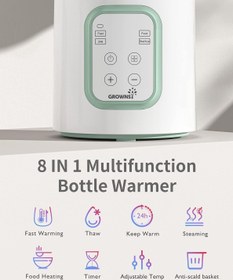 Resim 8’i 1 Arada Biberon Isıtıcı ve Sterilizatör, Hızlı Isıtma, Besin Koruma, LCD Ekran 