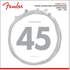 Resim Fender 7250-5M 7250’s Nickel-Plated Steel Long Scale Bas Gitar Teli (45-125) 