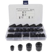 Resim 25 Pcs Ferrite Core Cord Ring Choke Noise Suppressor Filter For Power Cord Cable P202411261046 17.8x10cm Black. 