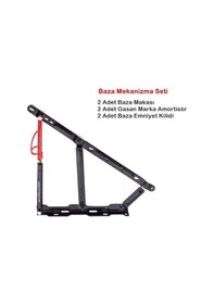 Resim Baza Seti, Makas+Amortisör+Emniyet Kilidi 750N 