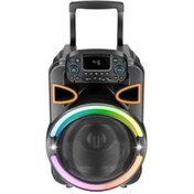 Resim Acs-2 30w 12 İnch Hoparlörlü Mikrofonlu, Rgb Işıklı Sd Kart Usb Parti Ve Karaoke Bluetooth Speaker-1178 