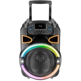 Resim Acs-2 30w 12 İnch Hoparlörlü Mikrofonlu, Rgb Işıklı Sd Kart Usb Parti Ve Karaoke Bluetooth Speaker-1178 