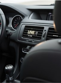 Resim ÇiçekAntalya Taşlı Klima Izgara ve Torpido Süsü Love Taşlı Gold Prenses Altın Rengi 