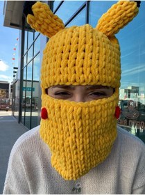 Resim EmgCraft Balaclava / Kar Maskesi / Pikachu Balaclava 