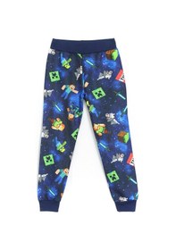 Resim Dobakids 3D Minecraft Baskılı Erkek Çocuk Pijama Takımı Lacivert 