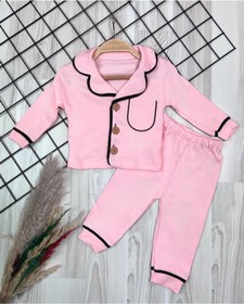 Resim Sparrow Laurel Unisex Bebek Alt Üst Gecelik Takımı, Önden Düğmeli Pijama Takımı (6-24 Ay) 