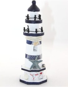 Resim Ahşap Marin Deniz Feneri Model 3 