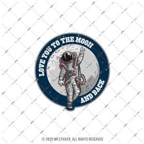 Resim Msl151 Love You To The Moon And Back Yazili Etiket 