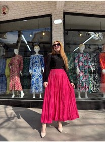 Resim Biçomi Kraş Etek Fuşya Fuşya 