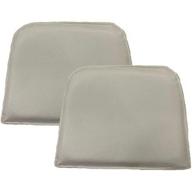 Resim Knsz sırt minderi 2 li mazlum byz suni deri cırtlı tel sandalyesi sırtı için 