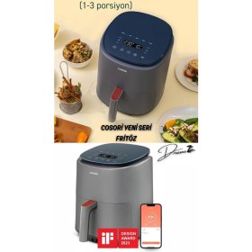 Resim Allians 3.8l Cosori Lite Smart Air Fritöz 1500W 7 Programlı Sıcak Hava Fritözü 