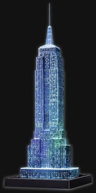 Resim Ravensburger 3 Boyutlu Plastik Puzzle Işıklı Empire State 125661 
