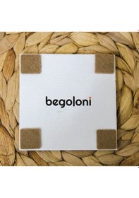 Resim Doğaltaş Bardak Altlığı Uv Baskılı - Nazar Boncuğu Baskılı Doğal Taş Bardak Altı Çok Renkli 