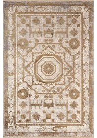 Resim Art At004b Vizon Halı Modern Desen Triko Akrilik Viskon Boyama Yüksek Sıklık Ipek Serisi-763 Vizon 